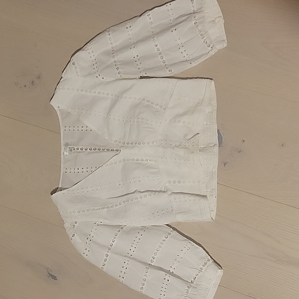 Abound White Eyelet Crop Top